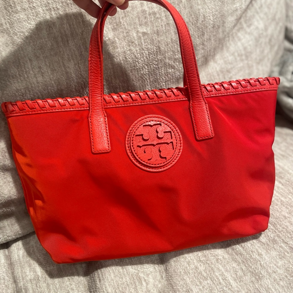 NWOT Tory Burch Marion Nylon Red Tote Bag